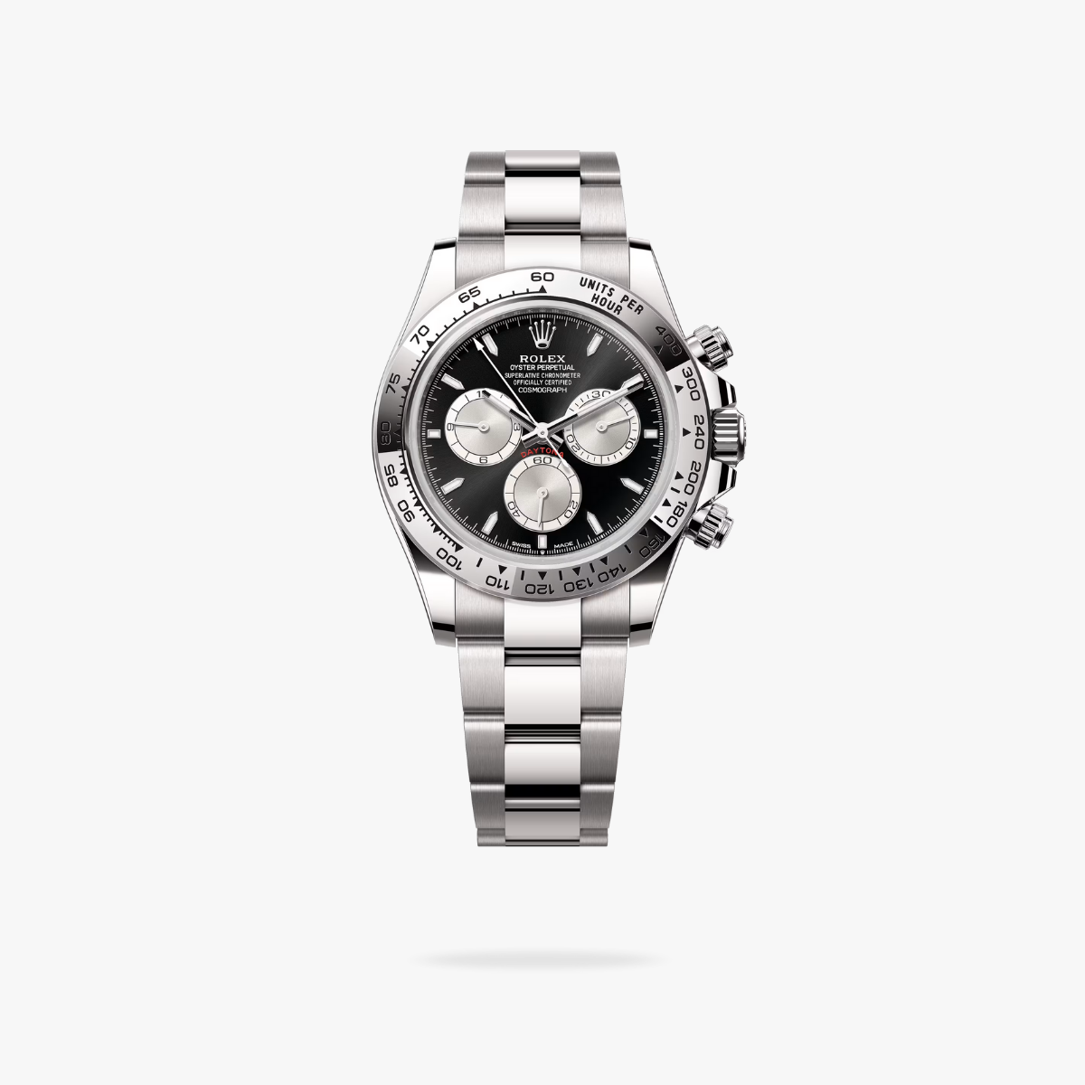 Regency Racing Chronograph 40 mm Timelesssteel Steel Bezel Bright black and steel Dial 126509 6501
