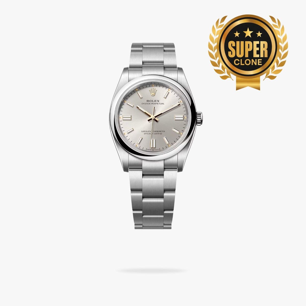 [Super Clone] Regency Timeless Perpetual 36 mm Timeless Trapeze Bezel Silver Dial 126000 8685
