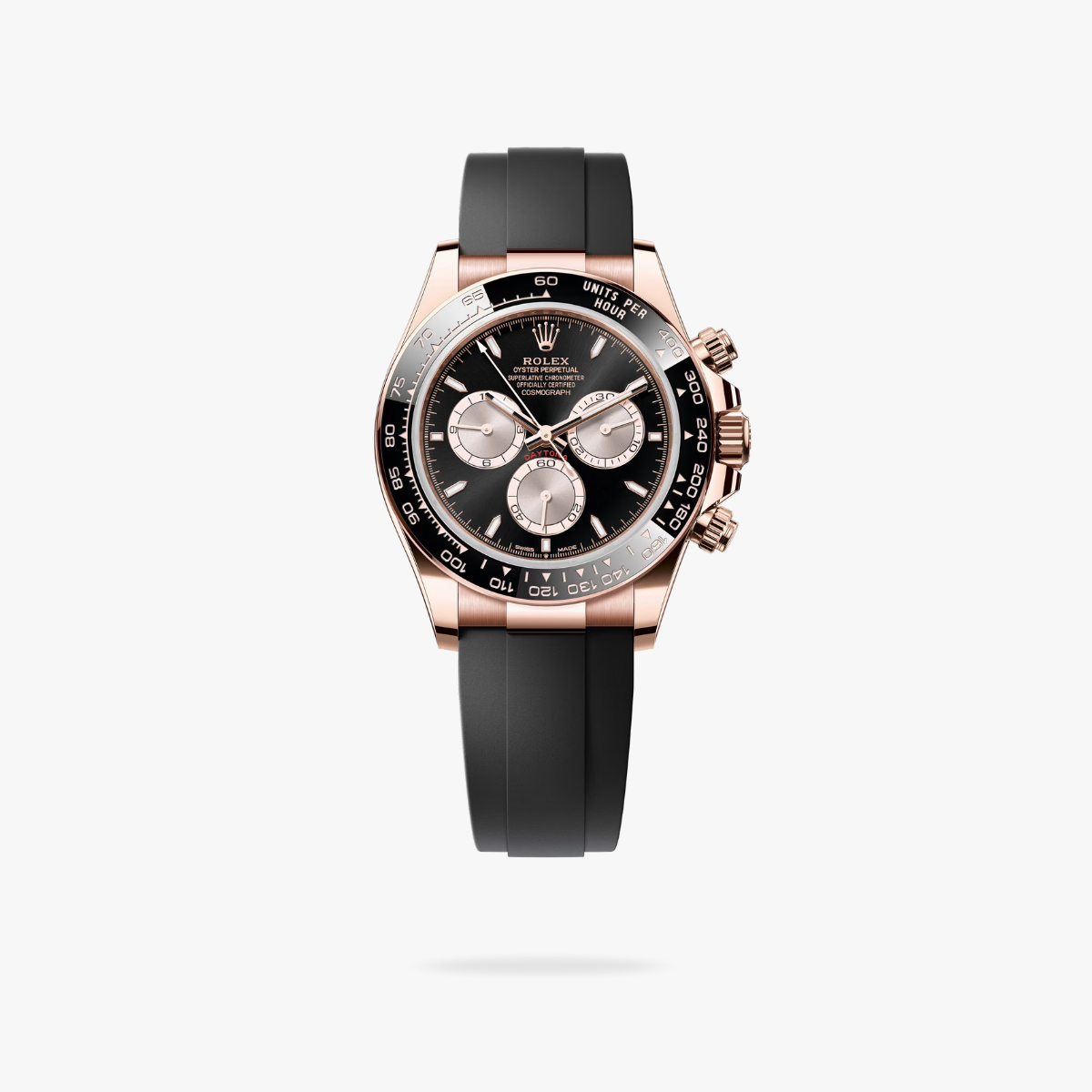 Regency Racing Chronograph 40 mm Rubber Ceramic Bezel Bright black and Sundust Dial 126515LN 9740