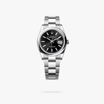 Regency Classic Date 36 mm Timeless Smooth Bezel Bright black Dial 126200 6735