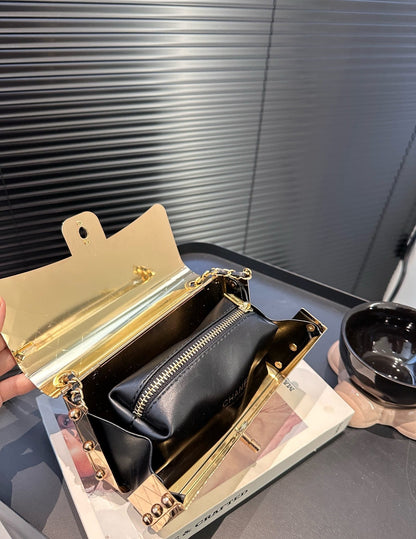 Classic Mini Metal Flap Bag Gold 18cm Classic Bag