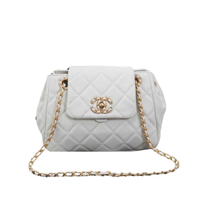 Mix Accordion Quilted Glazed Leather Flap Bag White 23cm 22 New Collection Bag Flap Bag