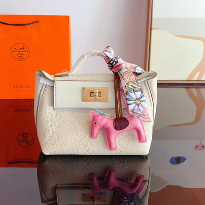 Kelly 24/24 Gold Hardware Evercolor Handbag White 21Cm Kelly Bag