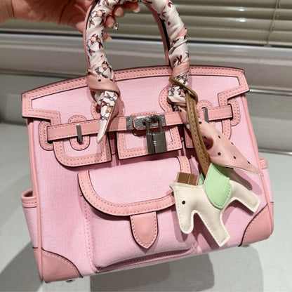 Birkin 25 Cargo Travel Bag Pink 25Cm Birkin Bag