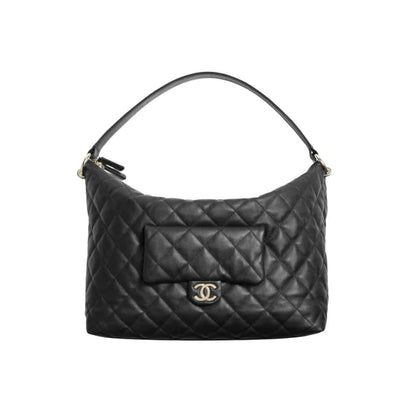 Classic Maxi Smooth Leather Hobo Bags Black 27cm AS4339 B13833 94305 Classic Bag