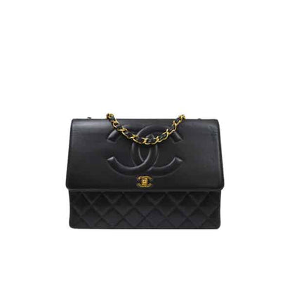 Timeless Maxi Smooth Leather Flap Bag Black 31cm 22 New Collection Bag Flap Bag