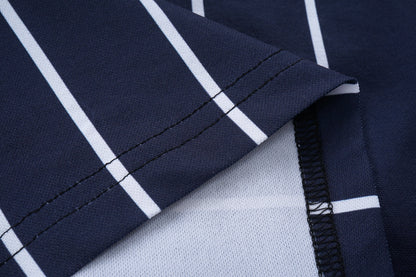 Fashion striped POLO shirt