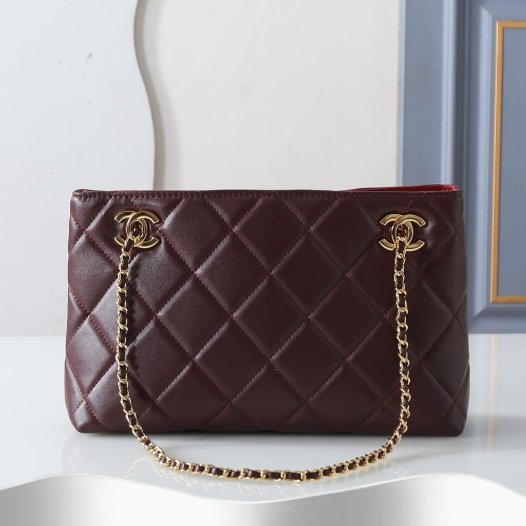 Small Shopping Bag Quilted Leather Dark Burgundy 25cm AS6248 B24030 U8393 22 New Collection Bag Shopping Bag