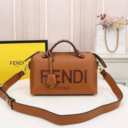 By The Way Medium Leather Boston Bag Brown 27Cm 8BL146AC9LF0NMU 22 New Collection Bag By The Way Bag