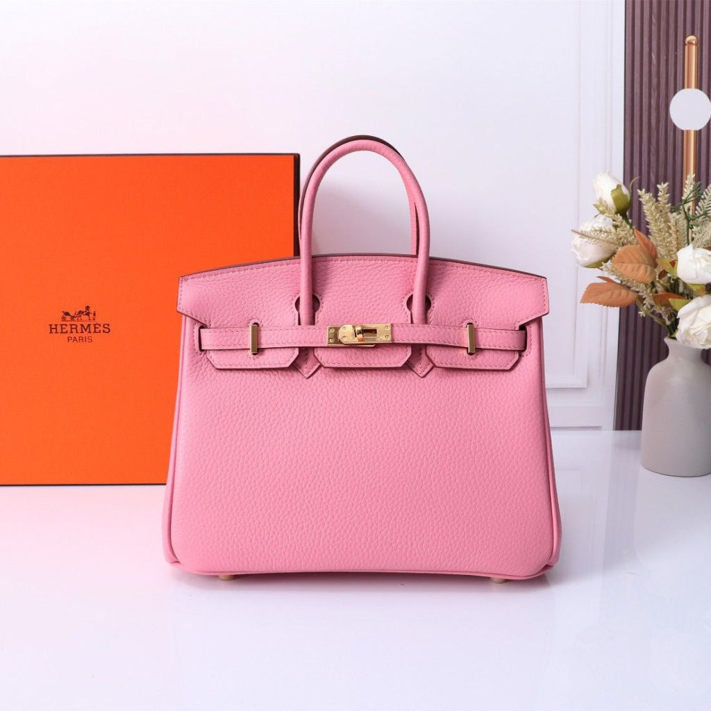 Birkin 30 Togo Leather Gold-tone Hardware Handbag Light Pink 30Cm Birkin Bag