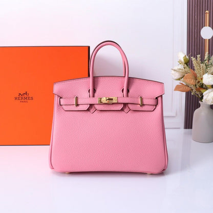 Birkin 30 Togo Leather Gold-tone Hardware Handbag Light Pink 30Cm Birkin Bag