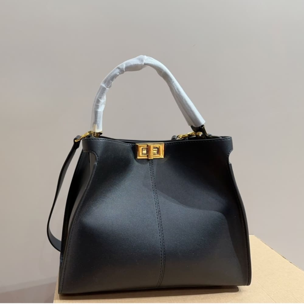 Peekaboo X Lite Medium Leather Tote Bag Black 29Cm 8BN310A5E9F19PH 22 New Collection Bag Peekaboo Bag