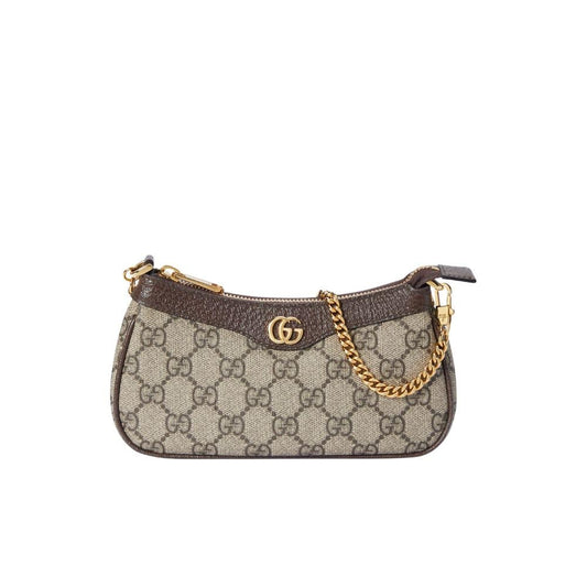 Ophidia Mini GG Supreme Canvas Shoulder Bag Beige Ebony 19Cm 764960 K9GSG 8367 OPHIDIA Bag