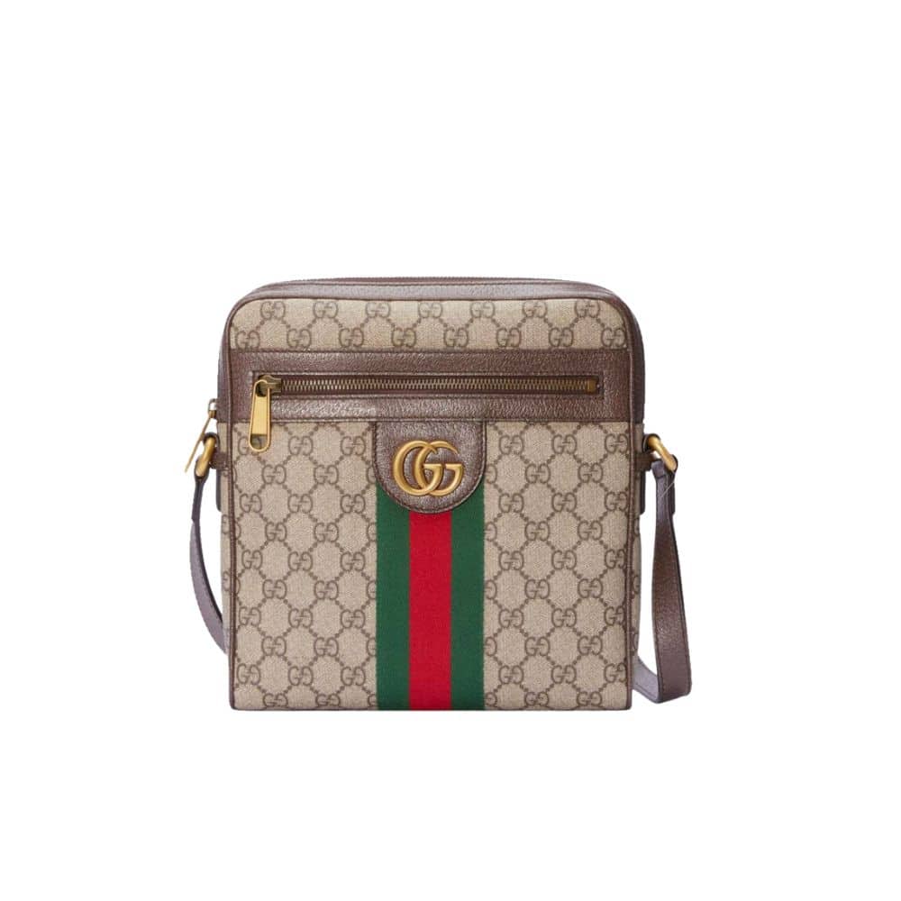 Ophidia GG Supreme Canvas Messenger Bag Brown 28Cm OPHIDIA Bag
