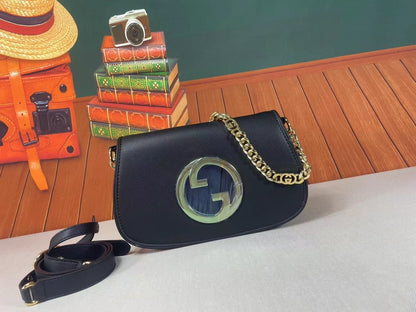Blondie Leather Shoulder Bag Black 28Cm 699268 Uxx0G 1000 Blondie Bag