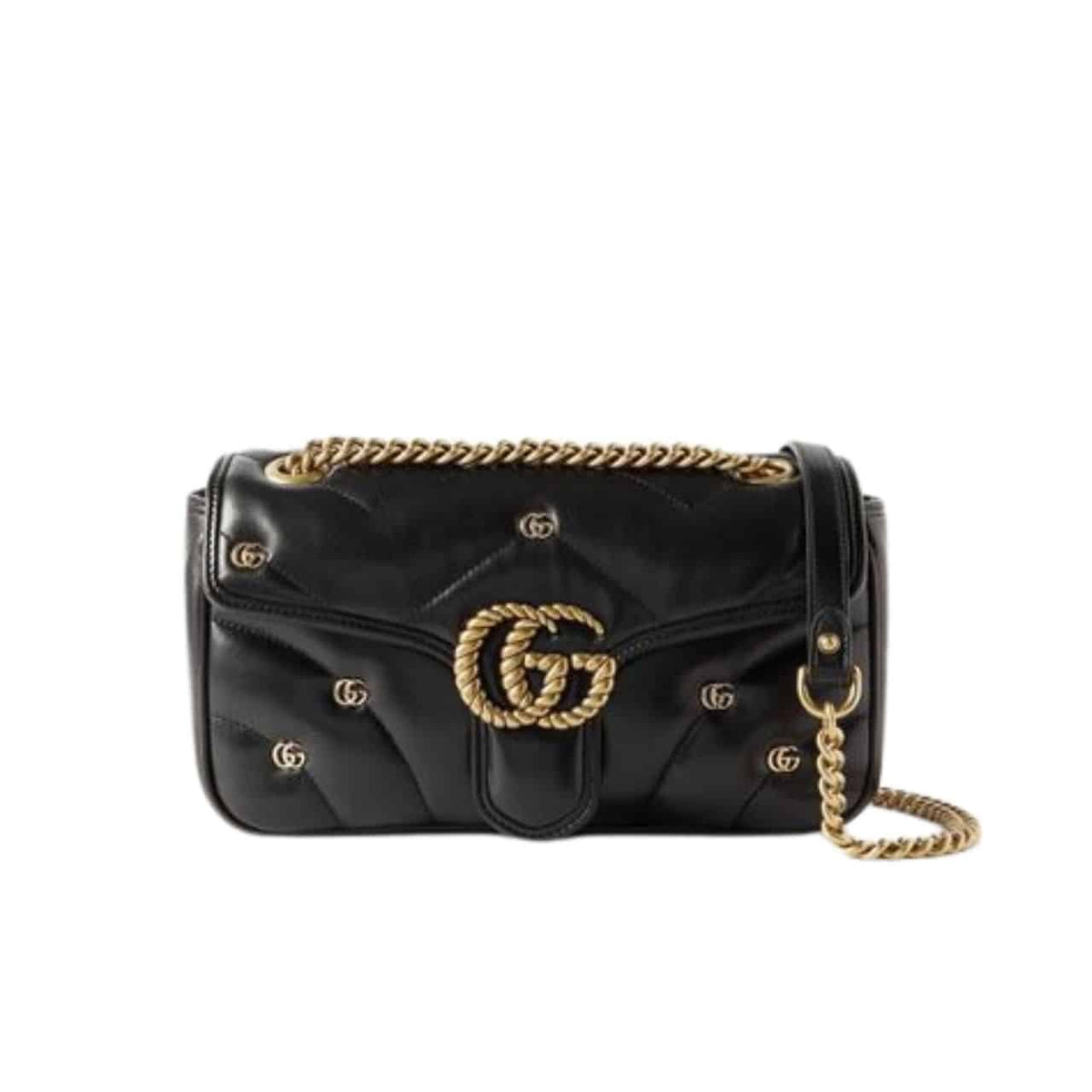 GG Marmont Mini Matelasse Leather Shoulder Bag Black 23Cm 443497 Aacpg 1000 MARMONT Bag