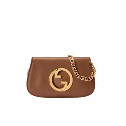 Blondie Leather Shoulder Bag Brown 28Cm 699268 Uxx0G 2535 Blondie Bag