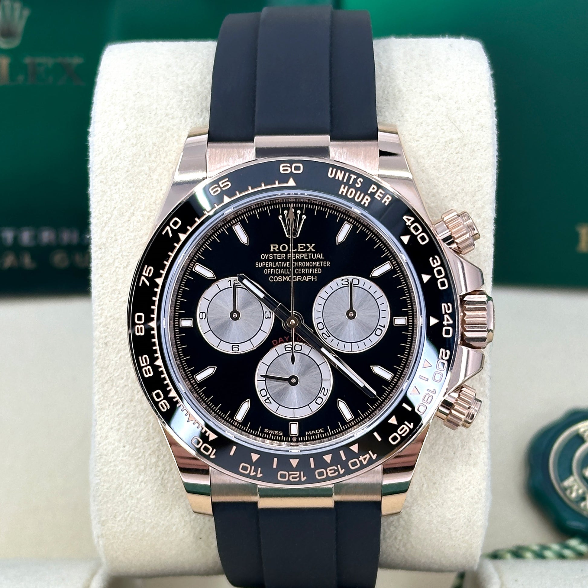 wrist watch Cosmograph Daytona 40mm, 18k Everose Gold, Ref# 126515ln-0002 watch