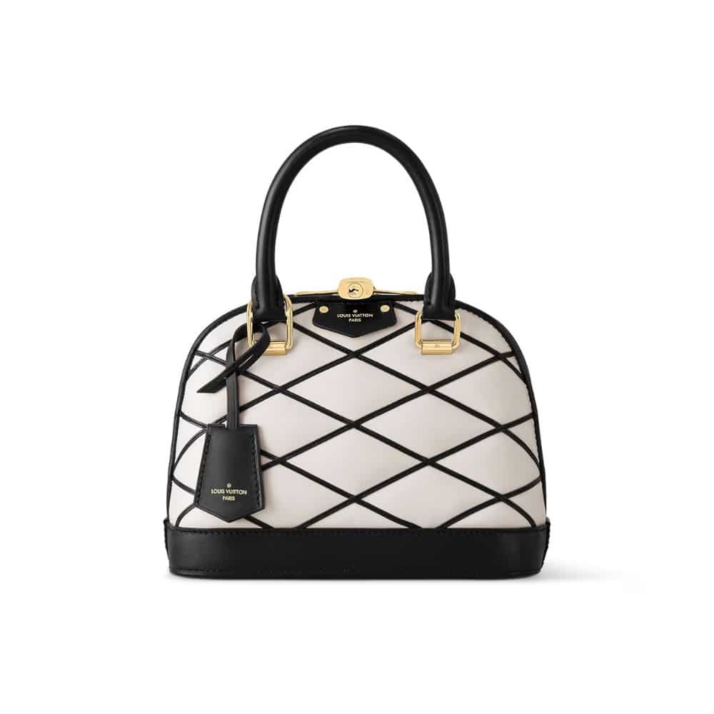Alma BB Leather Handbag Black and White 24Cm M23761 ALMA Bag