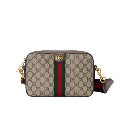 Ophidia Small GG Supreme Canvas Shoulder Bag Beige Ebony 23cm 699439 9C2ST 8920 OPHIDIA Bag