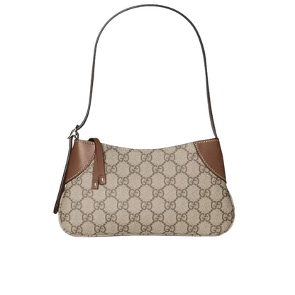 GG Emblem Mini GG Monogram Canvas Shoulder Bag Beige And Brown 24Cm 820696 Fad6L 9758 Emblem Bag