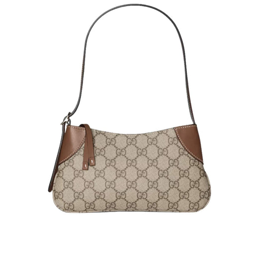 GG Emblem Mini GG Monogram Canvas Shoulder Bag Beige And Brown 24Cm 820696 Fad6L 9758 Emblem Bag