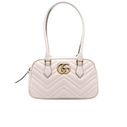 GG Marmont Small Matelasse Leather Top Handle Bag White 25Cm MARMONT Bag