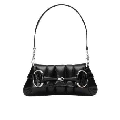 Horsebit Small Leather Shoulder Bag Black 27Cm 764255 Aacu1 1000 Horsebit 1955 Bag