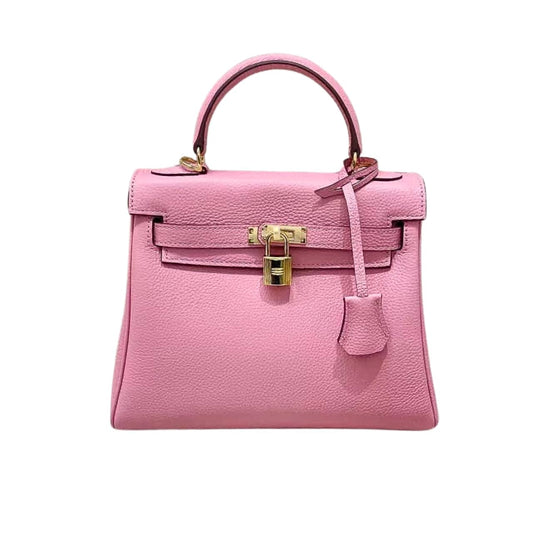 Kelly 28 Sellier Epsom Leather Handle Bag Rose Confetti 28cm Kelly Bag