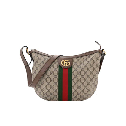 Ophidia Large GG Supreme Canvas Shoulder Bag Beige Ebony 35Cm OPHIDIA Bag