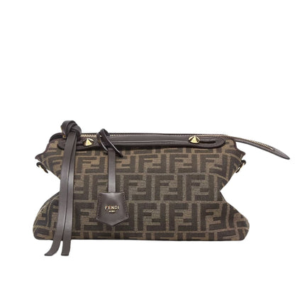 By The Way Medium FF Jacquard Fabric Boston Bag Brown 27Cm 8BL155AFPMF1GL7 22 New Collection Bag By The Way Bag
