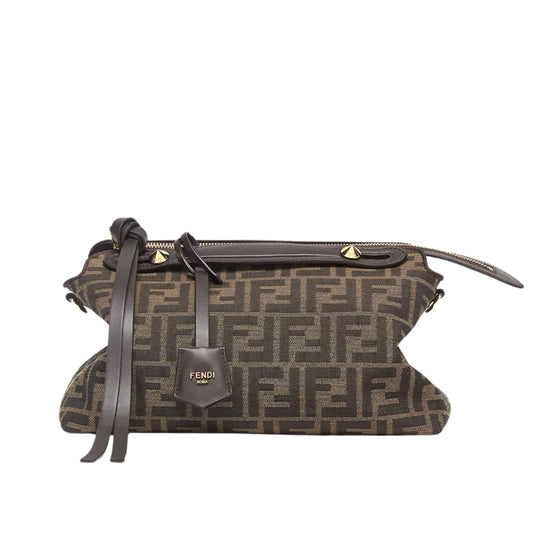 By The Way Medium FF Jacquard Fabric Boston Bag Brown 27Cm 8BL155AFPMF1GL7 22 New Collection Bag By The Way Bag