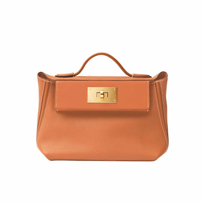 Kelly 24/24 Gold Hardware Evercolor Handbag Gold 21Cm Kelly Bag