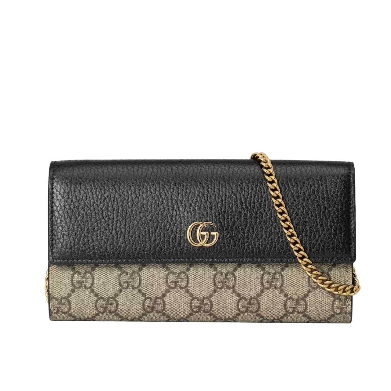 GG Marmont GG Supreme Canvas Wallet On Chain Beige Ebony 19cm 546585 17WAG 1283 MARMONT Bag