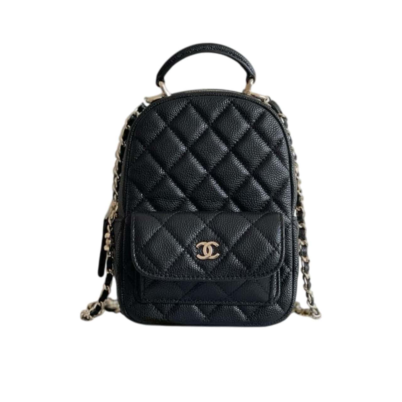 Classic Mini Grained Leather Backpacks Black 12cm AP3753 B06311 94305 Classic Bag