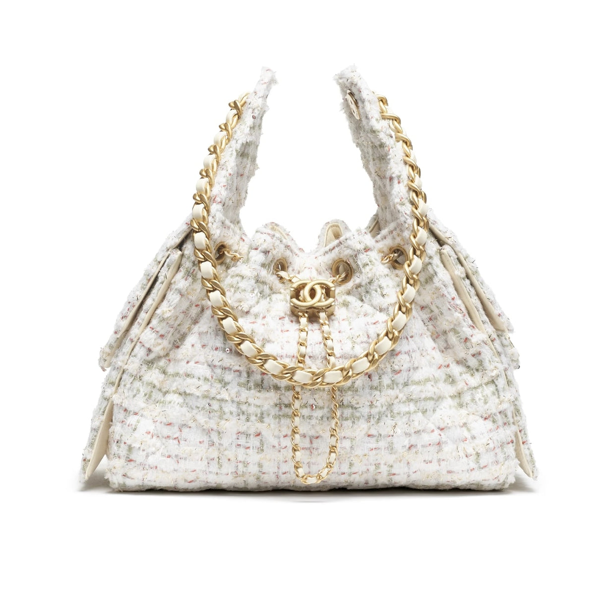 25 Small Tweed Handbags Khaki 26cm AS5293 B21178 NR774 25 New Collection Bag