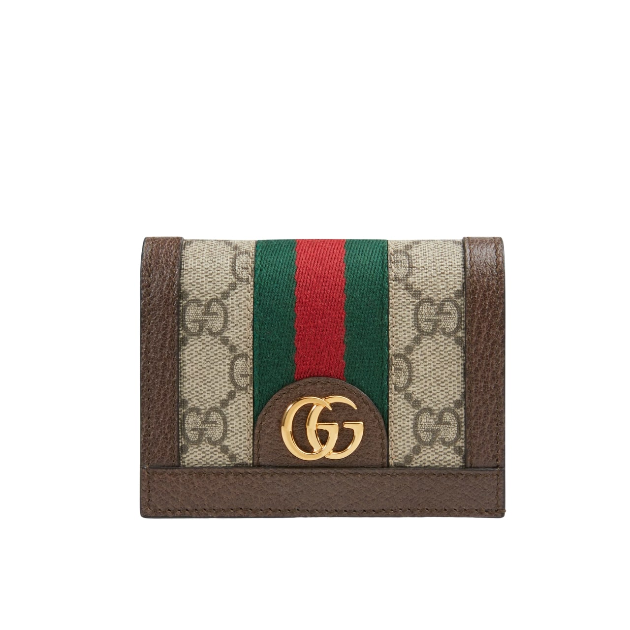 Ophidia Card Case Wallet GG Supreme Canvas Brown 11cm 523155 96IWG 8745 OPHIDIA Bag