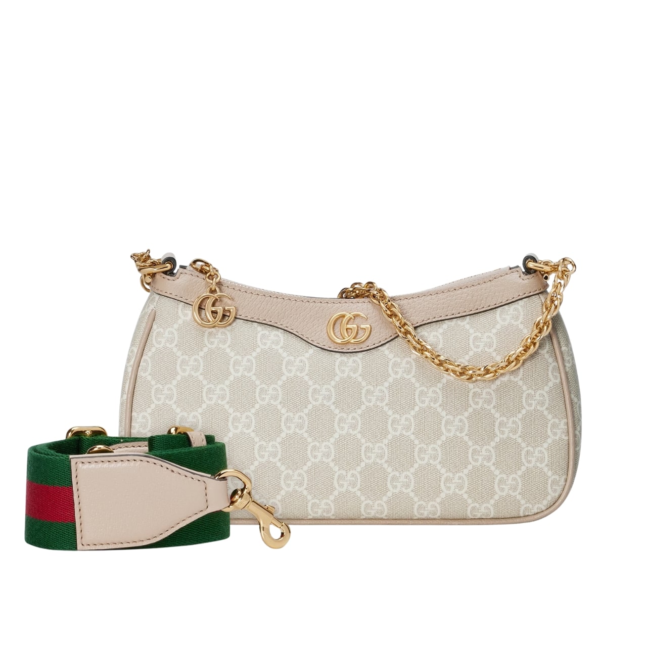 Ophidia Small GG Supreme Canvas Shoulder Bag Beige And White 25Cm 735132 UULAG 9682 OPHIDIA Bag
