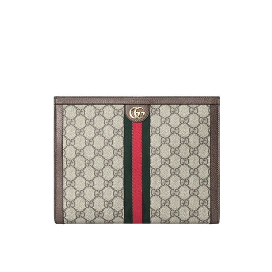 Ophidia GG Supreme Canvas Clutch Beige 26Cm 625549 96Iwg 8745 OPHIDIA Bag