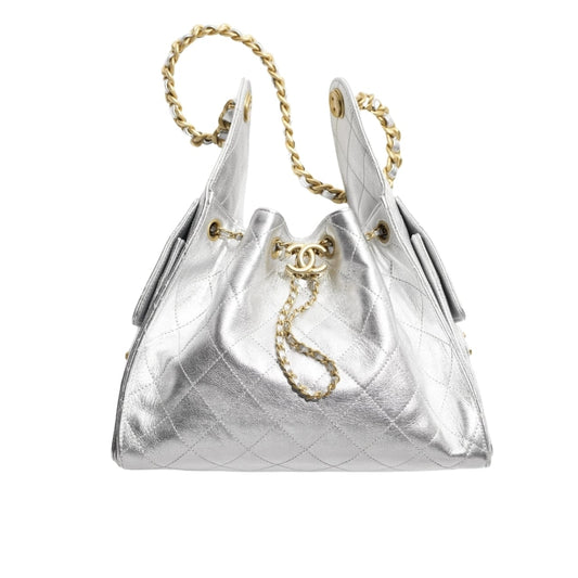 25 Small Metallic Handbags Silver 26cm AS5293 B20405 NZV67 25 New Collection Bag