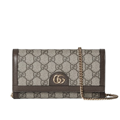 Ophidia GG Supreme Canvas Chain Wallet Bag Beige Ebony 19Cm 772309K9Gsg8367 OPHIDIA Bag