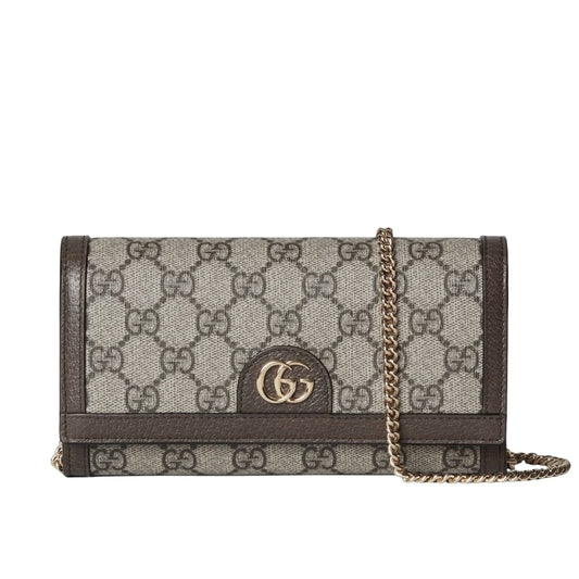 Ophidia GG Supreme Canvas Chain Wallet Bag Beige Ebony 19Cm 772309K9Gsg8367 OPHIDIA Bag