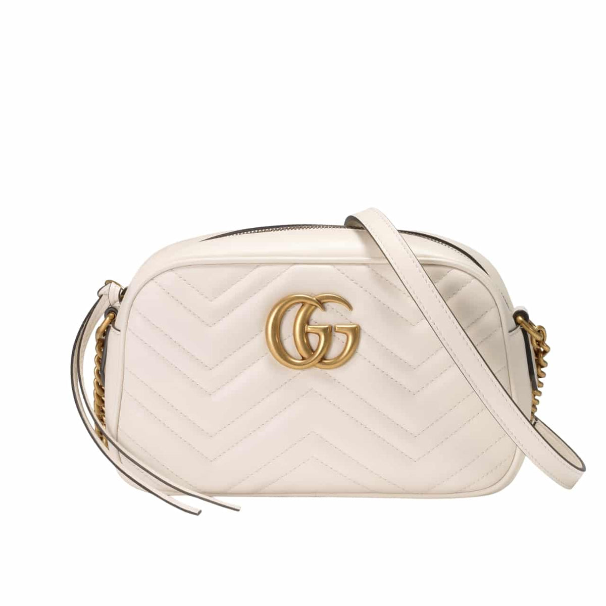 GG Marmont Small Matelasse Leather Shoulder Bag White 24cm 447632 DTD1T 9022 MARMONT Bag