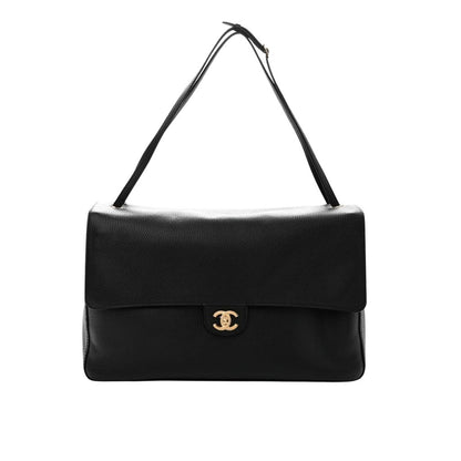 Maxi Flap Bag Gold Tone Metal Black 38 cm AS6233 B24008 U8390 22 New Collection Bag Flap Bag