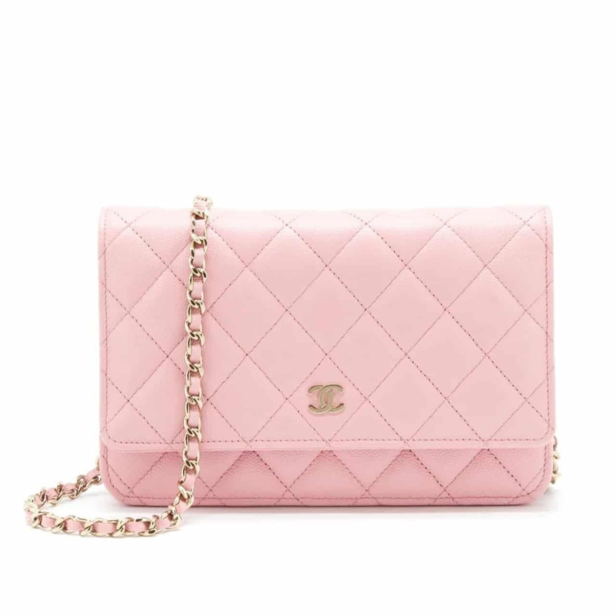 Classic Small Grained Leather WOC Light Pink 19cm AP0250 Y33352 NG120 Classic Bag