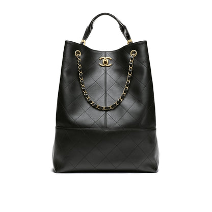 Shopping Bag Large Shiny Smooth Leather Tote Bag Black 33cm AS5635 B20829 94305 22 New Collection Bag Shopping Bag