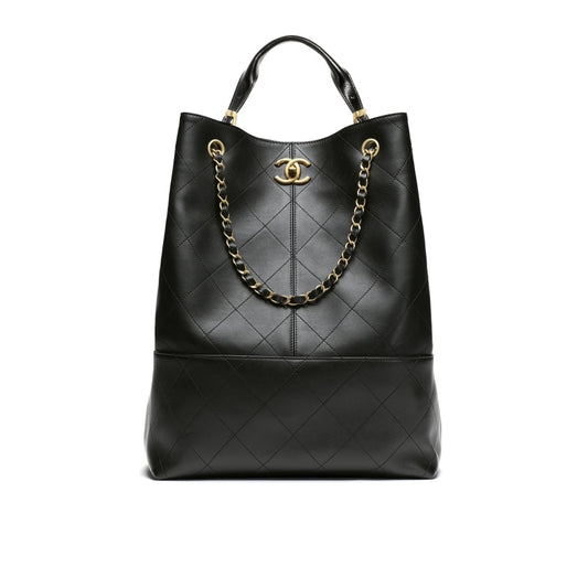 Shopping Bag Large Shiny Smooth Leather Tote Bag Black 33cm AS5635 B20829 94305 22 New Collection Bag Shopping Bag