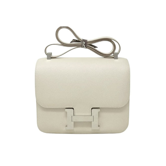 Constance Swift Silver-tone Hardware Crossbody Bag Cream 18cm Constance Bag