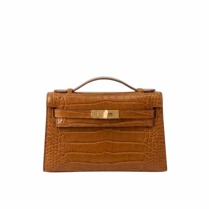 Kelly Mini Pochette Mississippi Pochette Tabac Camel 22Cm Kelly Bag