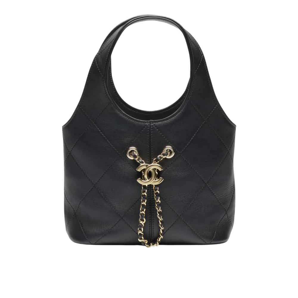 Shopping Bag Small Smooth Leather Handbags Black 22cm AS6132 B23332 94305 22 New Collection Bag Shopping Bag